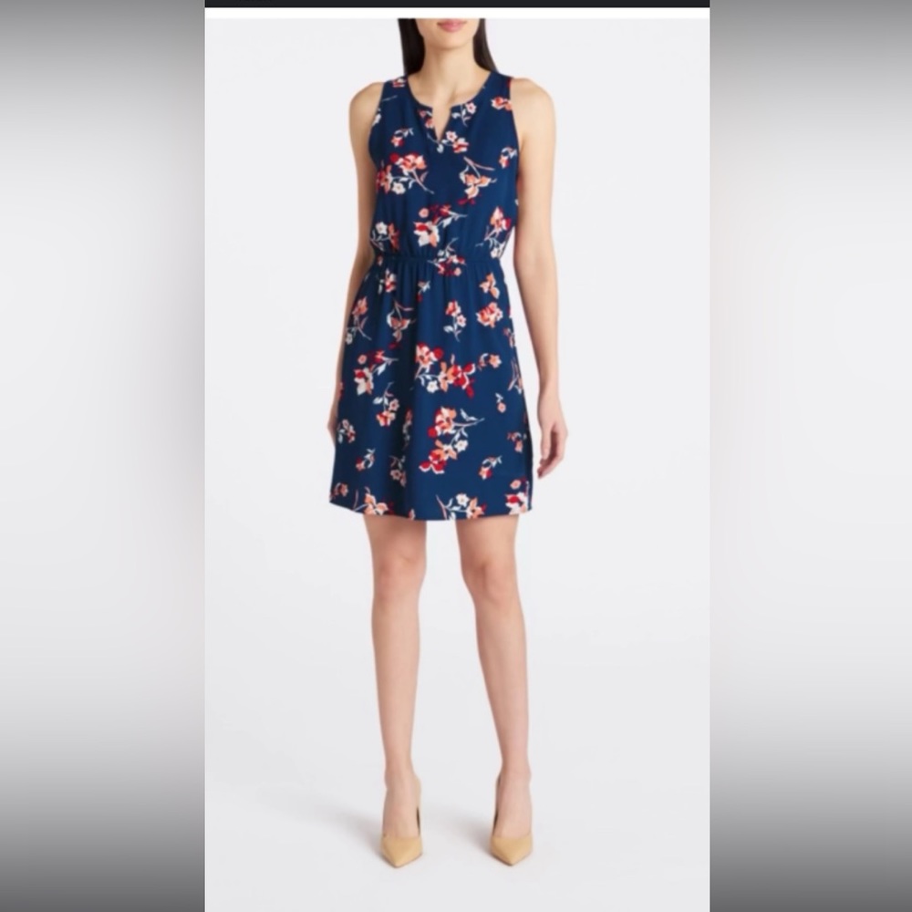 NWT 41 HAWTHORN Trisha Split Neck Dress